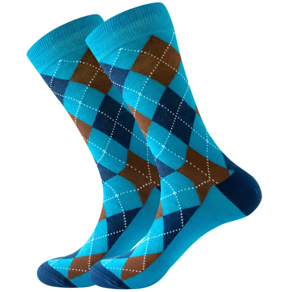 Aqua Argyle